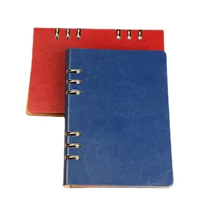 Taccuino personalizzato a foglia larga per notebook business con clip a 6 fori libro a foglia larga A5 diario del manuale