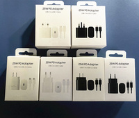 Cargador Superrápido de 25W PD 3.0 con Enchufe EU/US/UK, Adaptador de Corriente USB-C para S24/S23 Ultra/S22