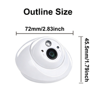 Caméra Dôme Professionnelle AHD 1080P pour Véhicule avec Microphone Intégré, Grand Angle de 150 Degrés, Moniteur IP pour Voiture Commerciale OEM/ODM