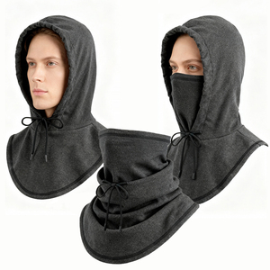 Chapeaux d'hiver coupe-vent avec impression de logo personnalisé, masque facial de ski pour <span class=keywords><strong>moto</strong></span>, cagoule - Product Image 4
