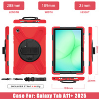 Étui hybride Defender avec support intégré pour Samsung Galaxy Tab A11 Plus SM-X230 SM-X235 SM-X236B