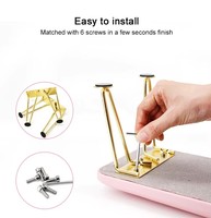 Vente chaude Rose Rectangle Nail Accoudoir pour Salon Détachable Main Pied Oreiller Ongles Manucure Professionnel Nail Art Main Ensemble