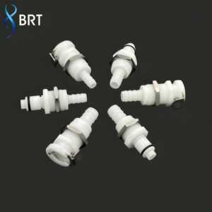 Raccord rapide en plastique pour tuyau 1/4" 5/16" 3/8" avec valve, connecteur <span class=keywords><strong>de</strong></span> raccordement pour système d'air / ligne pneumatique - Product Image 5