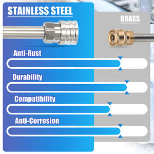 इलेक्ट्रिक नए डिजाइन बर्फ फोम तोप डबल वाल्व एक्सटेंशन रॉड तेजी से स्विचिंग कार धोने के लिए डबल टिप लगाव - Product Image 4