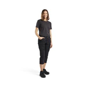 BLAKLADER - 712918459900C32 Pantalones piratas de servicio para mujer con negro elástico-PANTALONES DE TRABAJO EAN 7330509816196 PANTALONES CORTOS DE TRABAJO - Product Image 3