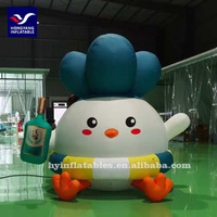 Publicité extérieure de modèle de figure de ballon gonflable de dessin animé
