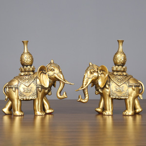 Copper World Brass <b>Elephant</b> Figurine Handmade Office Home Decor Housewarming <b>Gift</b> - Product Image 1