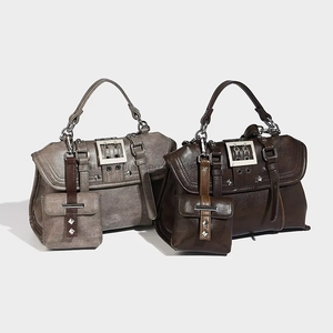 Winter American Retro Handbag <b>Backpack</b> Luxury Simple Medium Waterproof PU Zipper Softback Versatile Fashion Tanjing - Product Image 2