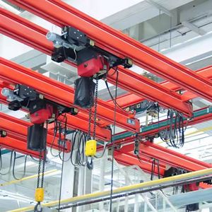 Grue flexible Grue à double poutre, système de grue légère, grue de <span class=keywords><strong>pont</strong></span> aérien de 1 tonne 2 tonnes avec palan électrique européen - Product Image 6