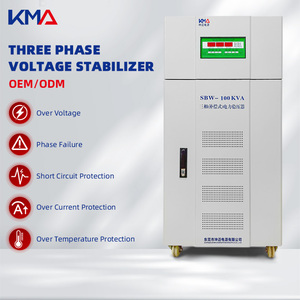 Regülatör Özelleştirilmiş 50Hz 60Hz 100Kva Endüstriyel Ayarlanabilir Üç Fazlı Güç 220V AC Stabilizörler Voltaj Regülatörü - Product Image 1