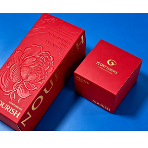 Boîte <span class=keywords><strong>d</strong></span>'emballage en carton blanc avec impression recto-verso personnalisée, dorure à chaud et gaufrage, conception et échantillon gratuits - Product Image 2