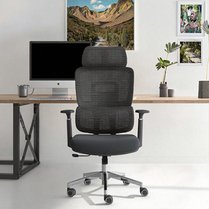 Fabricante Mayorista de Sillas Ejecutivas Modernas Ergonómicas de Tela |   Silla de Oficina Giratoria de Alta Resistencia con Respaldo Alto y Reposabrazos Ajustables - Product Image 3