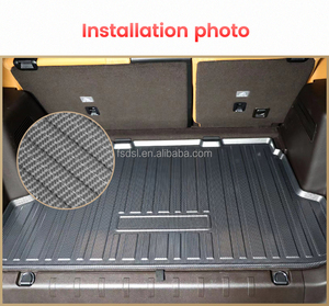 Tapis de coffre de voiture en Fiber de carbone pour <span class=keywords><strong>Renault</strong></span> Koleos, protection contre les intempéries - Product Image 3