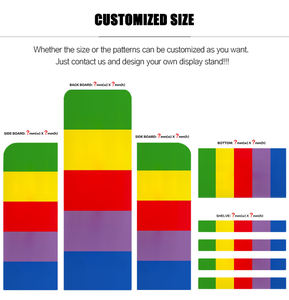 カスタムPVCフォームボードフロアディスプレイ棚小売店用紙ディスプレイラック段ボールスタンド - Product Image 3