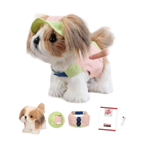 Juguete de Peluche para Perro 3 en 1 con IA y Ropa - Cachorro Interactivo por Voz con IA que Camina, Ladra y Responde al Tacto - Compatible con Tuya Smart