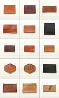 Étiquettes en cuir véritable gaufrées sur mesure, patchs imprimés en cuir PU, étiquettes en cuir pour jeans, sacs pour animaux, équipements de plein air, accessoires vestimentaires