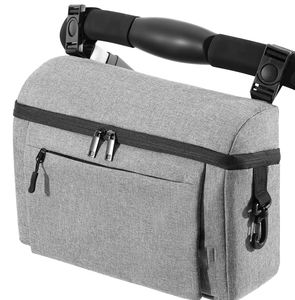 Organisateur universel pour poussette de bébé, capacité moyenne, résistant à l'eau, porte-gobelet isotherme, sac à couches détachable, bandoulière réglable - Product Image 1