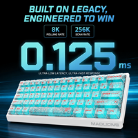 Clavier de jeu MADLIONS MAD60 V2 MAD68 V2 à effet Hall, 0,001 mm RT, taux de polling 8K, interrupteurs magnétiques RGB à échange à chaud