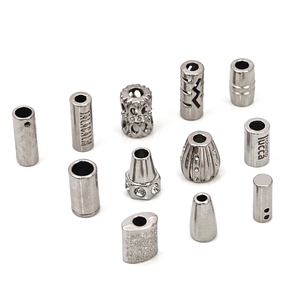 ฝาปิดปลายสายโลหะ3มม. มีฮู้ด, ปลายเสื้อแจ็กเก็ตมีฮู้ดโลหะปลายเชือกสำหรับเสื้อผ้า - Product Image 1