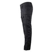 Uniforme Tactique Roewe Noir Treillis de Combat Type Frog avec Protections Genoux et Coudes Gilet Anti-Coupure et Anti-Couteau