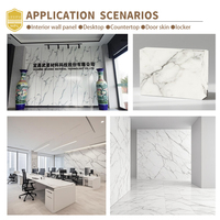 Planche en résine phénolique blanche imperméable Lesifu HPL compacte haute pression, panneau décoratif en marbre, stratifié haut de gamme résistant à la chaleur/au feu