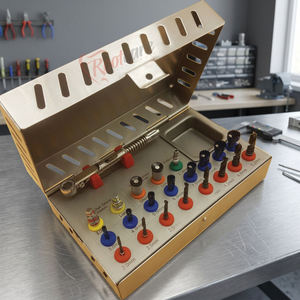 Kit chirurgical d'expansion osseuse électrique pour implants dentaires Rootcare Instruments RI-1502 de haute qualité, à cliquet, certifié CE Classe III - Product Image 3