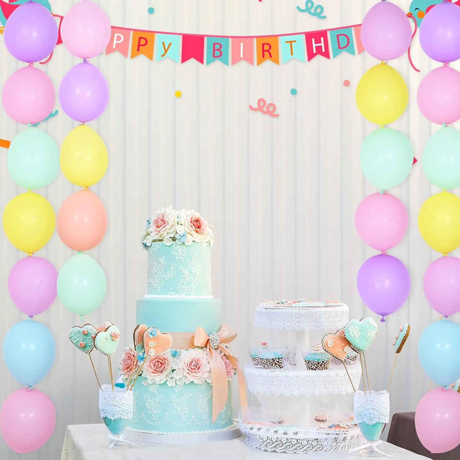 Balão de ligação pastel kit de garlandas de 100 peças, garlandas de 6 10 12 polegadas, decoração de festas e festivais, balões de ligação