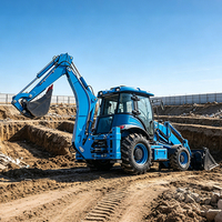 Livraison Gratuite Euro5 CE EPA Chargeuse-pelleteuse avec chargeuses arrière pour travaux agricoles, verger et aménagement paysager