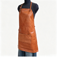 Tablier de travail rétro américain en PU pour coiffeur et barman, durable, imperméable et résistant aux taches
