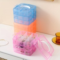 Nouvelle arrivée AHAYA : Boîte rectangulaire vide, à porter à la main, pour la création de bijoux DIY, petit porte-accessoires, kit de fabrication