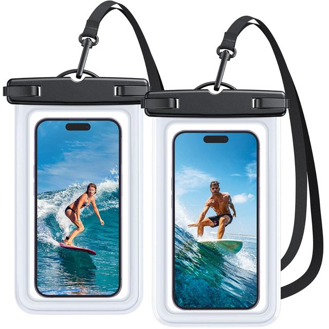 IPX8 Universal Waterproof Phone Pouch Floating Cell Phone Dry Bag Case with Lanyard Touch Sensitive for iPhone 17 Pro Max