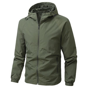 Chaqueta Bomber Ligera de Invierno para Hombre, Resistente al Agua, con Logotipo Frontal, Capucha para Exteriores y Ajustable - Product Image 4