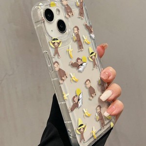 เคสโทรศัพท์มือถือลายลิงกล้วยน่ารักสำหรับ <span class=keywords><strong>iPhone</strong></span> 17 16 15 Air Pro Max แบบใส รูใหญ่ ป้องกันการกระแทก - Product Image 4