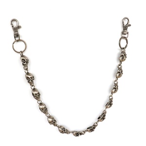 Cadena de cintura para jeans estilo hip-hop, accesorio de joyería con diseño de calavera, colgante de marca personalizado, cadena de billetera con eslabones - Product Image 1