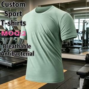 Camisetas al por mayor OEM/DEM para hombre, camisetas de alta calidad, transpirables, de secado rápido, de nailon y spandex, con sublimación térmica, estilo deportivo. - Product Image 1