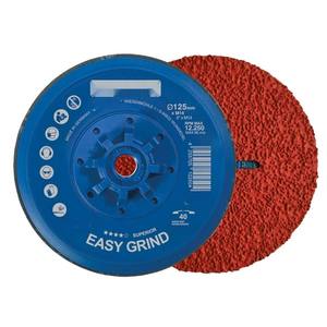 Disco de desbaste con abrasivo potente, rosca M14, ideal para amoladoras angulares, para desbastar y dar forma a materiales. - Product Image 1