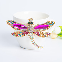 Nuevo Llavero de Lujo con Diseño de Libélula y Pedrería, Colgante de Insecto de Cristal para Mujer, Accesorio para Bolso, Regalo Exquisito