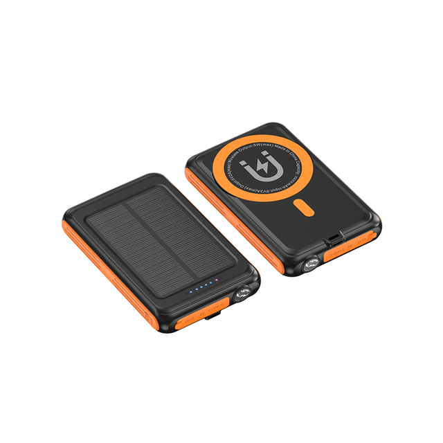 Mini Portable 5000mAh Solar Power Bank Wireless
