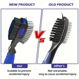 Brosse de nettoyage de clubs de golf de haute qualité OEM/ODM avec logo personnalisé, brosse de golf ergonomique en TPR - Product Image 4
