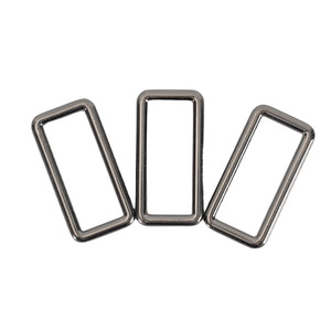 Hebilla rectangular de acero inoxidable para bolsos y carteras, cierre de correa ajustable - Product Image 4