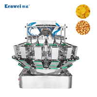 KENWEI VFFS Pesadoras Multicabezales Eléctricas Automáticas Avanzadas de 10/14 Cabezales para Llenado de Bolsas de Plástico/Aluminio y Frutas Congeladas