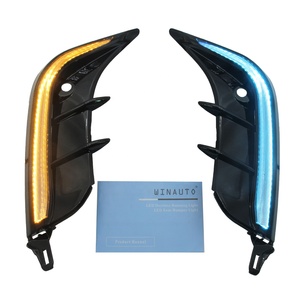 Winauto LED Ban Ngày Chạy Phía Trước Bội Thu Sương Mù Ánh Sáng Với Tín Hiệu Lần Lượt Cho Cho Toyota <span class=keywords><strong>Camry</strong></span> HXS 2024 <span class=keywords><strong>2025</strong></span> DRL Vàng Ánh Sáng Màu Xanh 12V - Product Image 1