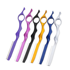 Navaja Profesional Reutilizable para Adelgazar y Recortar el Cabello con Mango de Aluminio Espacial para Depilación de Cejas y Rostro - Product Image 4