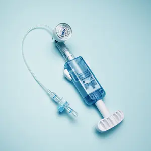 tianck medical angiography ptca balloon catheter pressure gauge indeflator introducer sheath guiding catheter inflation device