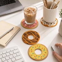 Sous-verres absorbants modernes en boue de diatomée, résistants à la chaleur, réutilisables, épaisseur 9 mm, couleur personnalisable, durables, pour bar et bureau