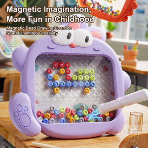 LEZA BABY Pizarra Magnética Educativa Personalizada con Rompecabezas <span class=keywords><strong>de</strong></span> Conejo <span class=keywords><strong>de</strong></span> Plástico, Bolígrafo <span class=keywords><strong>de</strong></span> Puntos Magnéticos, Características <span class=keywords><strong>de</strong></span> Seguridad <span class=keywords><strong>de</strong></span> Plástico ABS - Product Image 2