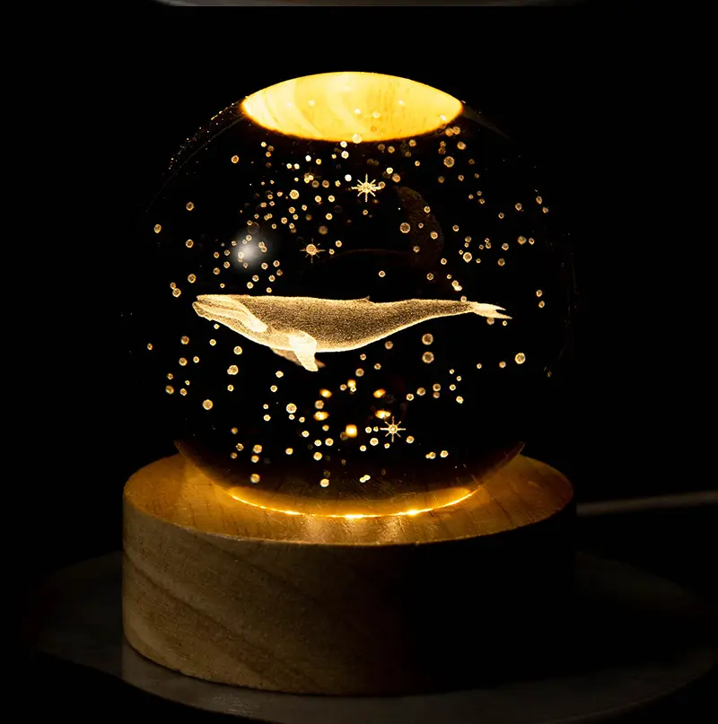 Decorazione il piccolo principe ha portato la sfera di cristallo chiaro con Stand Globe decorazione per la casa regalo di compleanno 6/8cm sistema solare sfera di cristallo