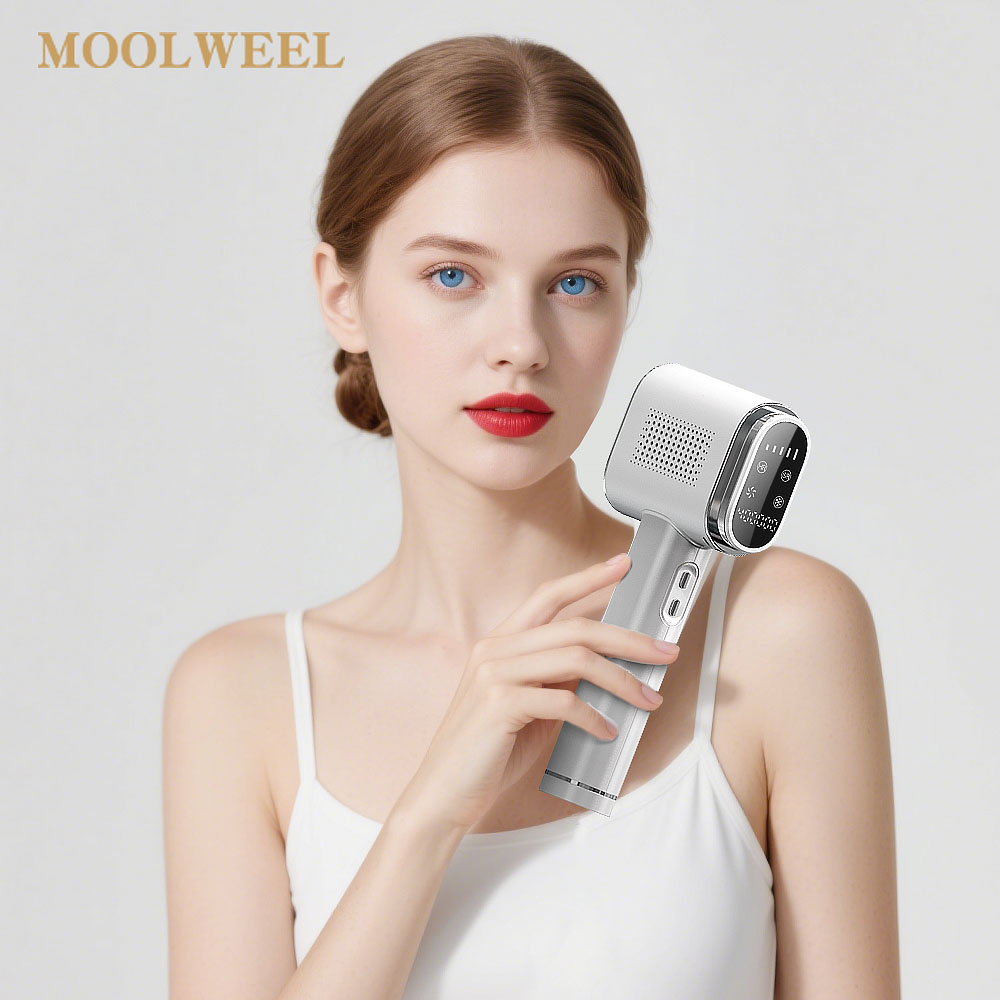 Профессиональная портативная IPL-машина Moolweel T023K, технология IPL, кварцевая лампа для омоложения кожи, постоянный лазер для домашнего использования