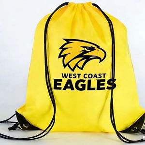 Sac à cordon en plastique recyclé, sac de courses - Product Image 1