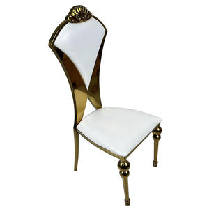 Sillas de banquete de cuero blanco de alta calidad con asiento de acero inoxidable Excelente precio Muebles de hotel grandes Eventos Directo de fábrica - Product Image 6